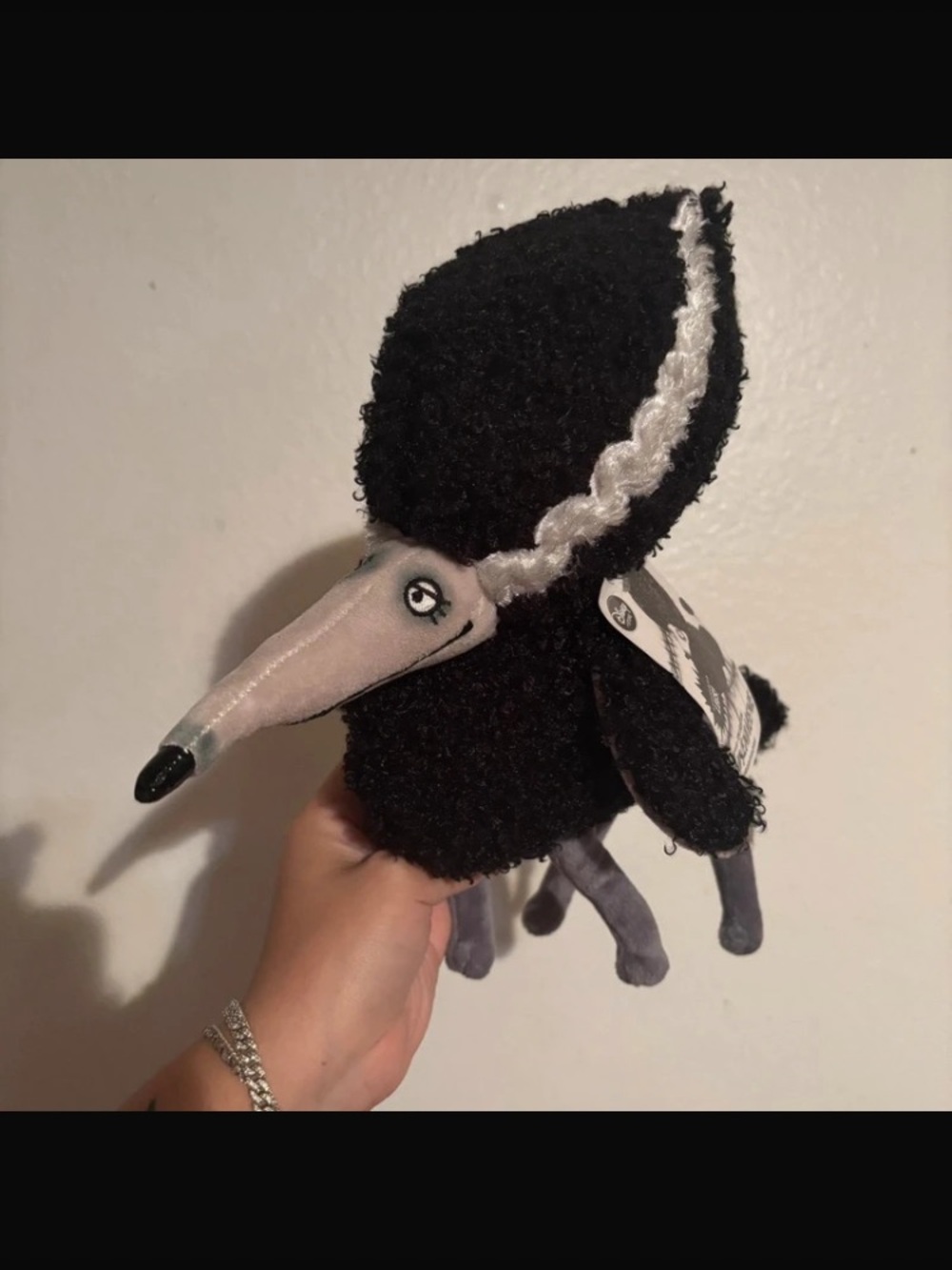 Disney Black & White Plush Dog Toy-PERSEPHONE